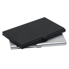 2Pk Slim Metal Business Card Holder Case Flip Cover Credit Business Card Holder