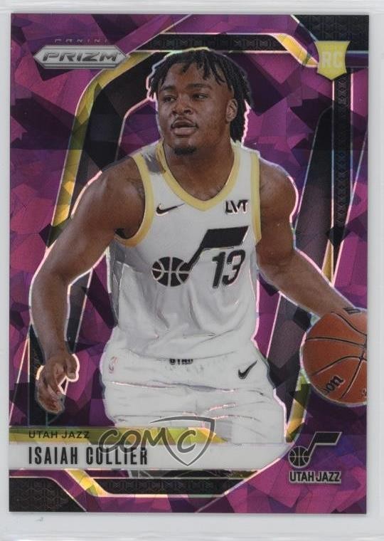 2024-25 Panini Prizm Purple Ice Prizm 8/149 Isaiah Collier #227 Rookie RC 10vb