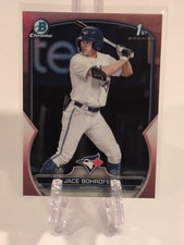 2023 Bowman Chrome Jace Bohrofen 1st Bowman Rose Gold Refractor /10 Blue Jays  