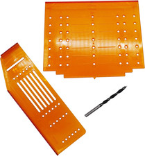 Pack of 3 Knob Handle Pull Drill Mounting Template for Cabinet Doors and Drawers