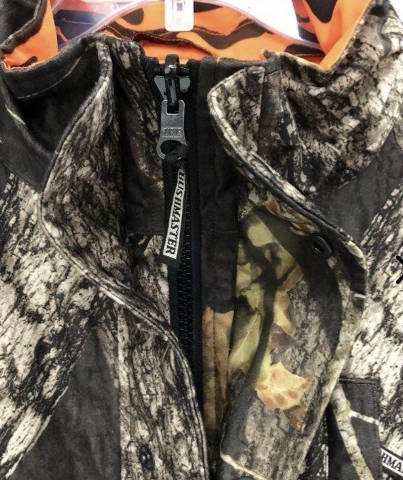 Chaqueta de Caza Buckmaster Hombre Camuflada Grande Reversible Camuflada Completa Forrada con Cremallera Foto 3 de 4