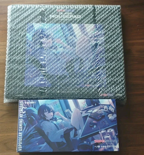 VSPO! GEAR Glass Mouse Pad & Gaming Keyboard Set Ichinose Uruha Edition STOCK
