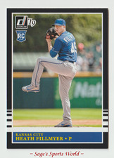 2019 Donruss Baseball #208 Heath Fillmyer RETRO RC - Kansas City Royals