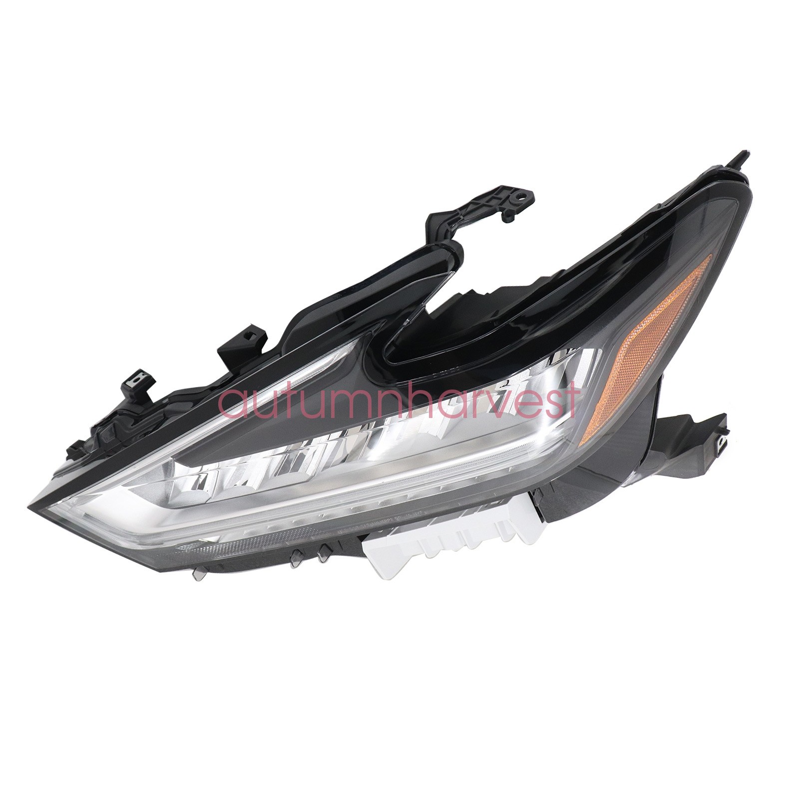 Fits Nissan Maxima 2019 2020 2021 Headlight LED Housing Chrome Driver Left Side