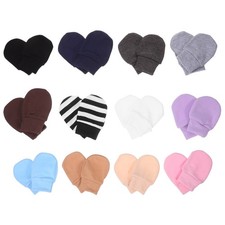 12 Pairs Cotton Gloves Small Newborn Hand Mittens Infant for Baby