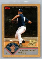 2003 Topps Traded & Rookies Gold /2003 Chien-Ming Wang #T245 RC