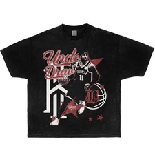 Uncle Drew Kyrie Erving Boxy Vintage Shirt Streetwear Y2K Basketball Oversized