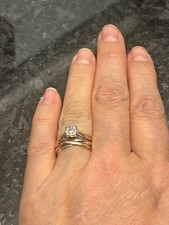 9ct White Gold Hallmarked Diamond Ring 0.25ct