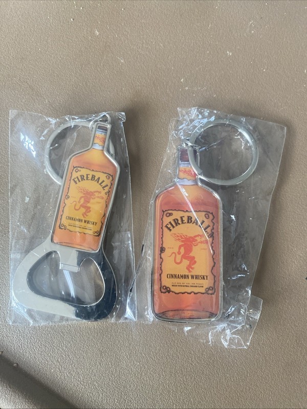 Fireball, cinnamon whiskey, keychain bottle opener New (2)