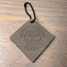 Timberland Hang Tag Greenish Beige Boot Nubuck Leather Waterproof Key Chain #A