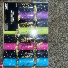 Happy new year party crackers,NIB..8 pack 
