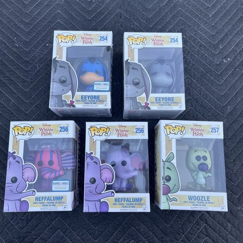 Funko Pop! Disney Winnie the Pooh Lot of 5 #254 #256 #257