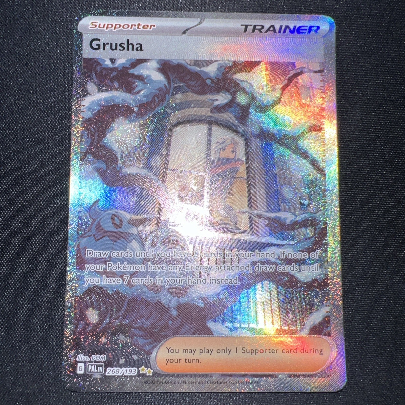 Grusha 268/193 Hyper Texture Secret Illustration Rare Pokemon Paldea Evolved NM