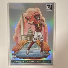 2024 Panini Donruss Downtown! Prizm Jayden Daniels RC Commanders #16 OVERSIZED