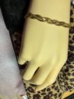 Monet gold, braided herringbone, 8 inch bracelet — photo 4