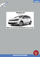 PDF VW Sharan (10-15) Reparaturanleitung Motor 1,8 / 2,0 L Turbo 118/147Kw