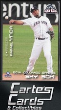 Rafael Ynoa 2014 Brandt Colorado Springs Sky Sox #28 Colorado Springs Sky Sox
