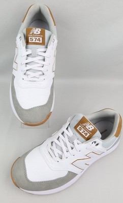 New Balance 574 Greens V2 Spikeless Golf Shoes Mens 9D White-Grey
