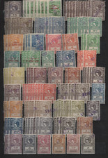 ARGENTINA 1900-1930 LARGE COLLECTION OF 250+ REVENUE STAMPS IN DIFFERENT VALUES