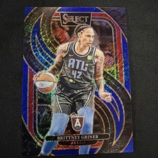 2025 Panini Select WNBA Brittney Griner Blue Shimmer Premier 7/7 SSP Bookended