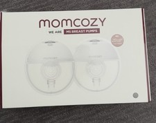 Momcozy M5 Wearable Hands-Free Double Electric Breast Pump 2 Pumps White 24mm