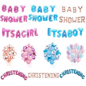 Baby Shower Oh Baby It/'s a Boy//Girl 12/" Foil Letter Balloon Party Christening