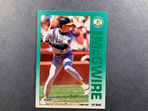 1992 Fleer #262 Mark McGwire - NM