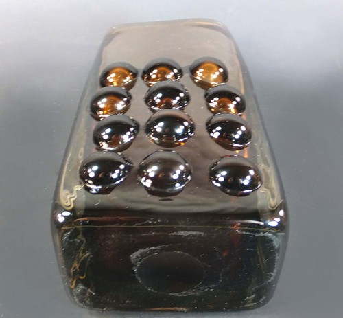 FINE GEOFFERY BAXTER for WHITEFRIARS CINNAMON GLASS MOBILE PHONE VASE - Picture 9 of 11