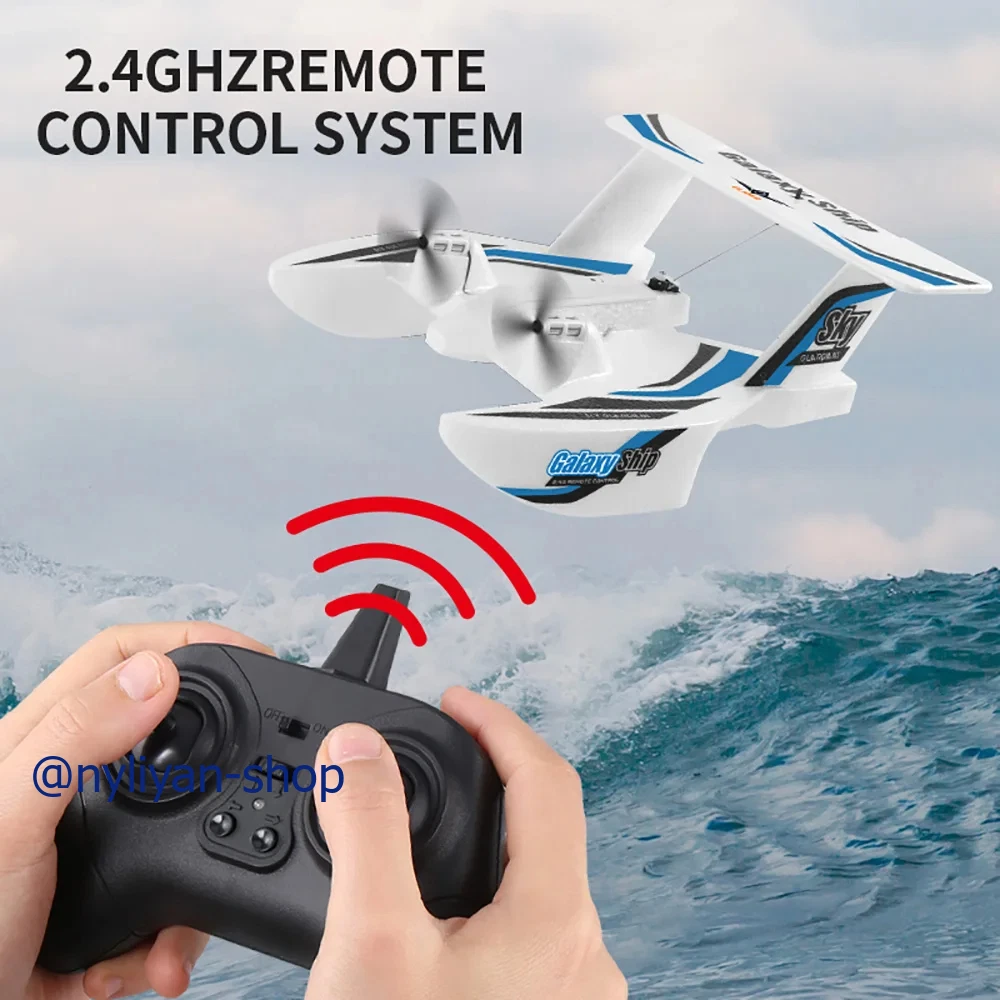 Modelo RC de controlo por rádio QS Mini 2.4G 3 CH na China Aviões