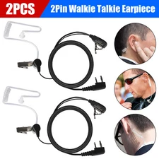 2 Pin Walkie Talkie Earpiece Headset Earphone For BAOFENG/BAOJIE/WEIERWEI Radio