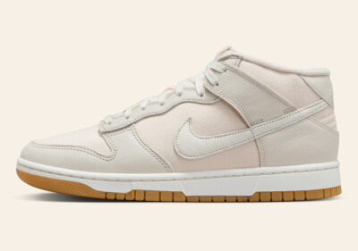 Nike Dunk Mid Canvas Light Orewood Brown Gum Guava Ice DZ2533-100