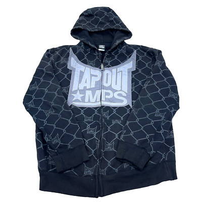 Veste Matelassée Tapout Vintage Homme 2XL Noir - Logo Brodé MMA, Années 2000, Rare