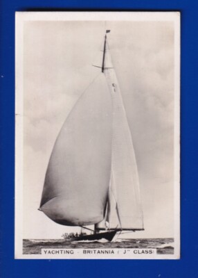 BRITANNIA 1935 J A PATTREIOUX Sporting Events & Stars #37 YACHTING VGEX+ 