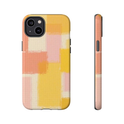 Abstract Checker Tough Case, Pink and Yellow Phone Cover, Protective Phone Case, - 第 86/199 張圖片