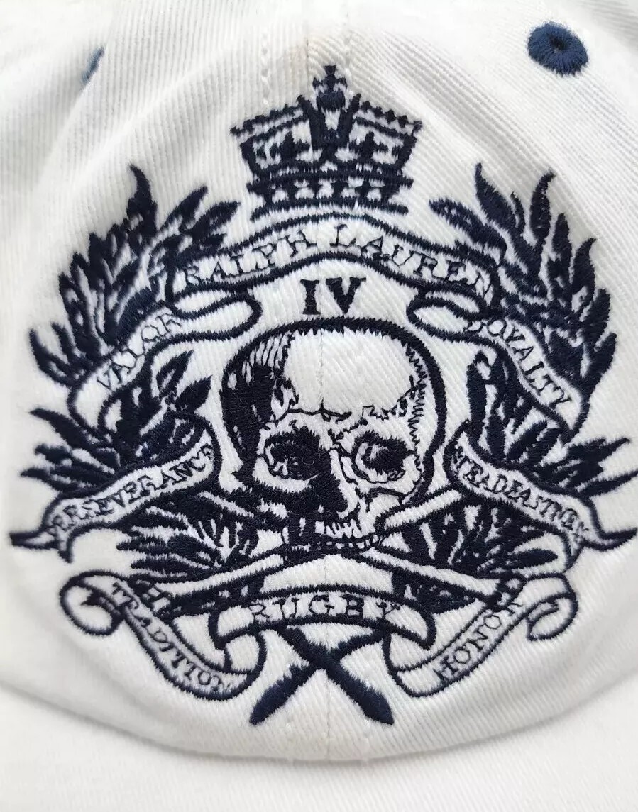 Match Rugby Polo Ralph Lauren Hat Skull/Crossbones Crest