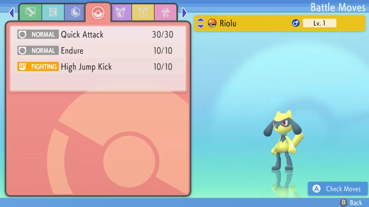 Shiny Lucario / Pokémon Brilliant Diamond and Shining Pearl / 6IV