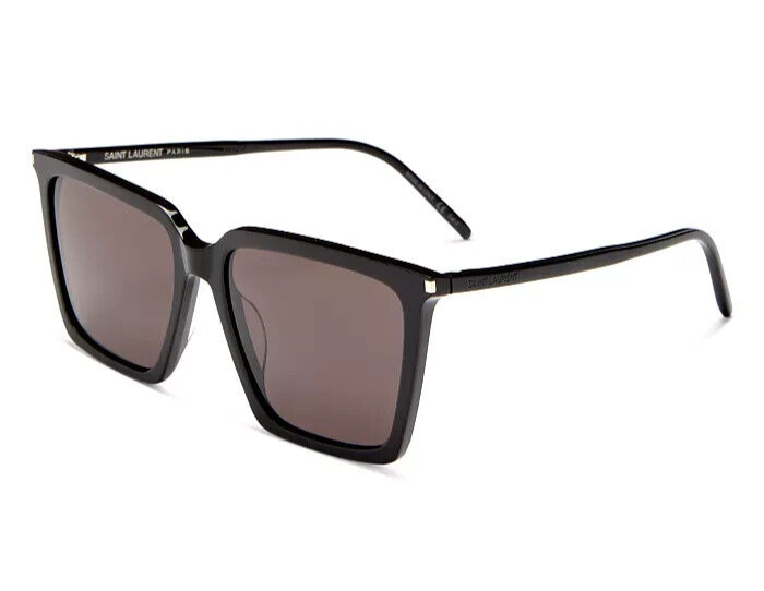 Occhiali da sole Saint Laurent R2732 donna nero SL474 001 forma quadrata 56 17 145