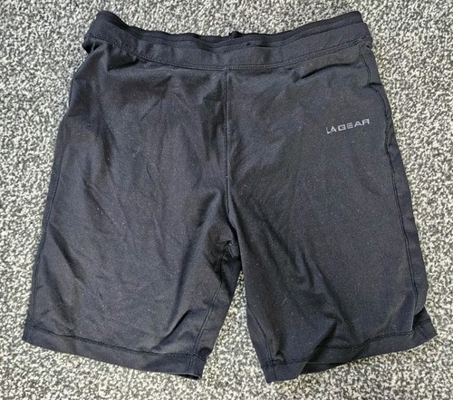 LA GEAR - LADIES SHORTS - SIZE 10 - BLACK - FITTED / CYCLING