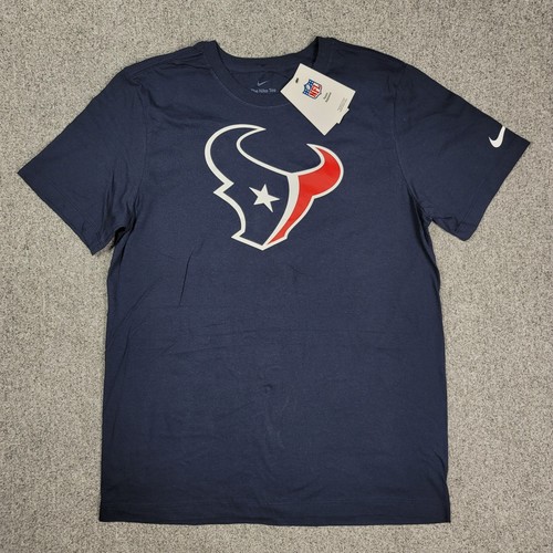 NEU Nike Houston Texans T-Shirt Herren MEDIUM Navy Authentic Logo Kurzarm - Bild 1 von 7