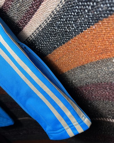 Adidas Pantaloni Tuta Blu Oro taglia S Donna Women Pants Trousers Firebird - Foto 8 di 12