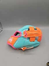 Franklin Baseball Glove T-Ball 22898- 8.5  RHT Teal Orange Pink Youth Air-tech