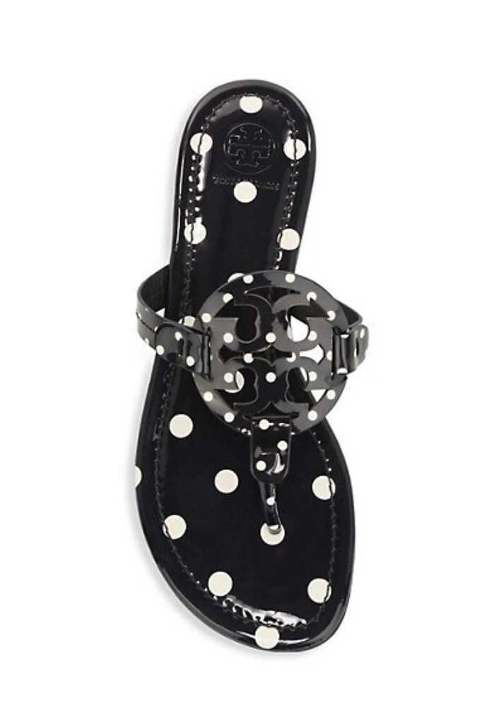 Tory burch miller hotsell sandal printed patent leather