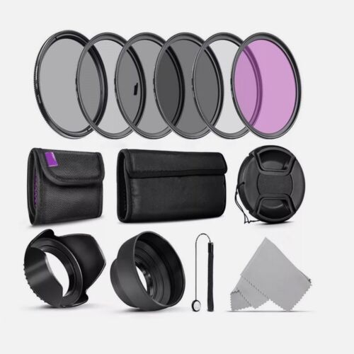 49mm-82mm Lens Filter 13 in 1 Kit : UV,CPL,FLD,ND2,ND4,ND8,Lens Hood Filter Pack - Picture 11 of 18