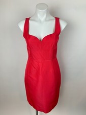 J. Crew Cerise Pink Sweetheart Neck Sheath Dress 4 Lovely
