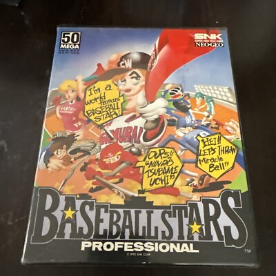 NEOGEO ソフト BASEBALL STARS Baseball Stars Professional Neo Geo SNK from Japan made No