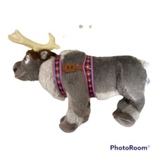 Disney Parks Frozen Sven Reindeer Plush 10 Inch Grey White Authentic Disney Toy
