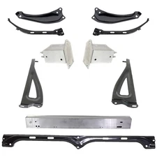Bumper Face Bar Reinforcement Cross Member Front Driver & Passenger Side