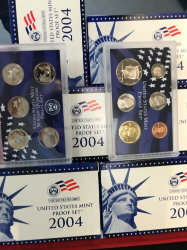 6 Set Lot 2004-S  10 Coin Proof Sets ORIGINAL - 第 1/1 張圖片