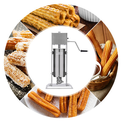 5L Stainless Steel Manual Spanish Donuts Churrera Churro Maker Machine Filler