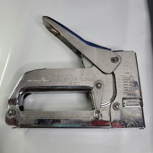 Vintage Swingline Heavy Duty Tacker 800 Staple Gun in Chrome USA